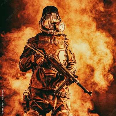 Um soldado extremamente bem treinado da S.T